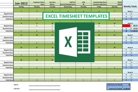 Excel Timesheet Template With Formulas For Your Needs