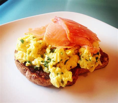 The Best Recipes Herby Scrambled Eggs With Smoked Salmon