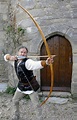 WarBow Archer: Shooting at steel plate for the purpose of demonstrating ...