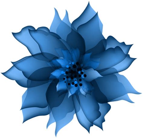 Blue Flower Png Clip Art Image Blue Flower Clipart Png Emoji Flower