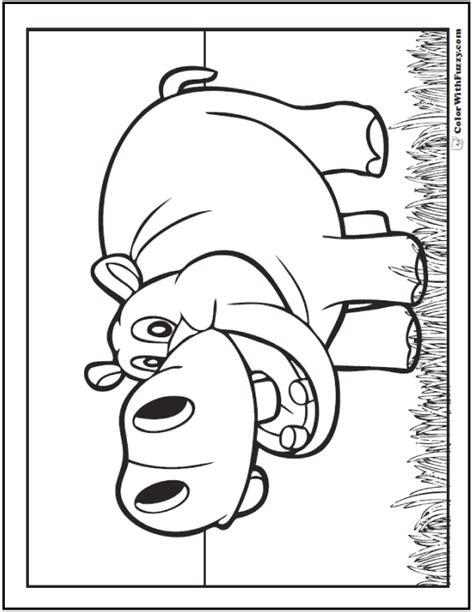 Do not hesitate to show the result of your coloring. Hippo Coloring Pages: H Is For Happy Hippo
