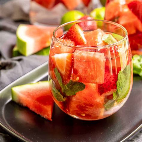Strawberry Watermelon Infused Water Recipe Home Made Interest