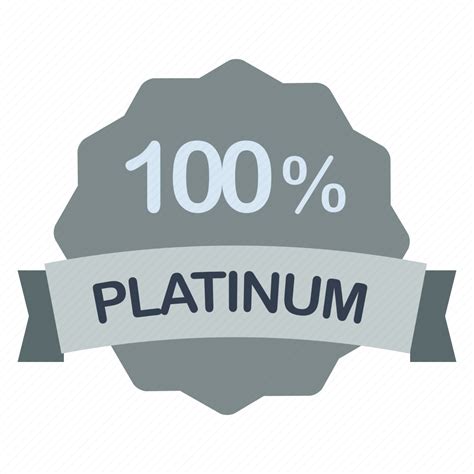 Guarantee Label Percent Platinum Icon Download On Iconfinder