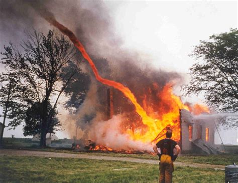 Also known as twisters, tornadoes are born in thunderstorms and are often accompanied by hail. Fire Tornado