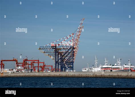 Port Of Cape Town South Africa The Gantries Of The Container Port In