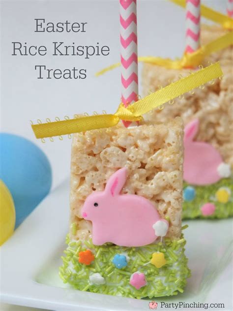Easy Easter Rice Krispie Treat Pops For Kids Fun Dessert Ideas For Easter