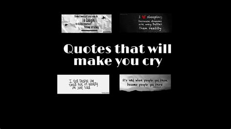 Quotes That Will Make You Cry Youtube