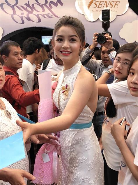 Beautiful Myanmar Actress Khin Wint Wah At Popcorn Factory Launching