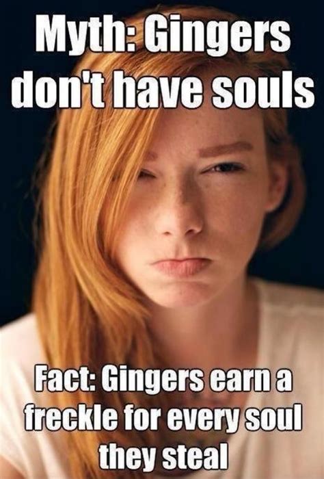 Gingers Dont Have Souls Ginger Jokes Ginger Facts Redheads