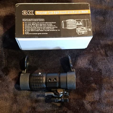 Sold X3 Magnifier With Flip To Side Mount Hopup Airsoft