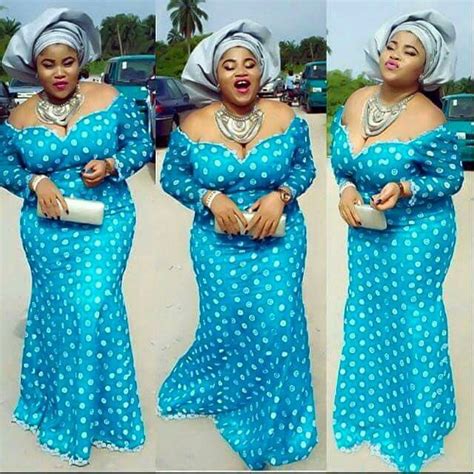 Royal Blue African Maxi Dresses African Bride Aso Ebi Styles