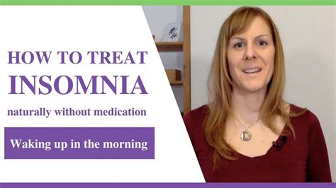 How To Treat Insomnia Naturally Without Medication Waking Up Both