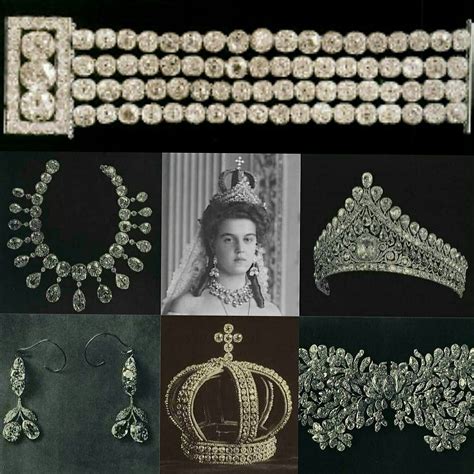 Imperial Russian Bridal Jewels ~ The Long Tiara With A Pink Diamond In