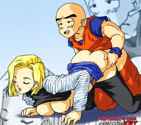 Android 18 And Kuririn Dragon Ball And 1 More Drawn By Hentaikey