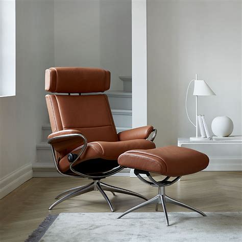 fauteuil relax contemporain paris stressless en cuir en tissu inclinable