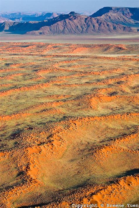 Aerial View Namib Desert Red Sand Landscape Namibia Namib Desert