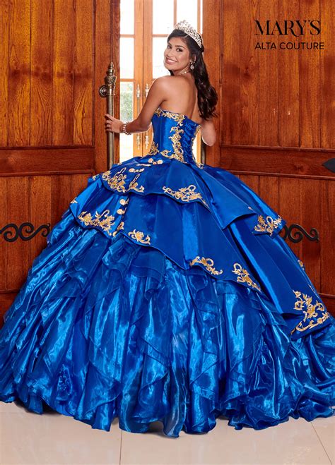 Quinceanera Couture Dresses | Style - MQ3049 in Red, Royal, or White Color