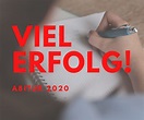 Abitur 2020 – Viel Erfolg! – Arwed-Rossbach-Schule