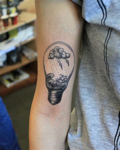 Adam is drawn to a monochromatic palette and appreciates the aesthetic of organic, simple black markings. 21+ Light Bulb Tattoo Designs, Ideas | Design Trends ...