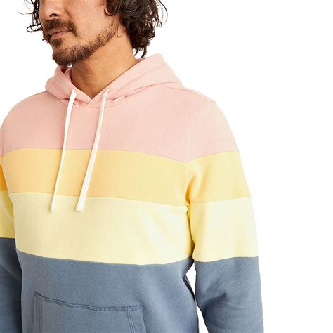 Marine Layer Colorblock Pullover Hoodie Mens Clothing