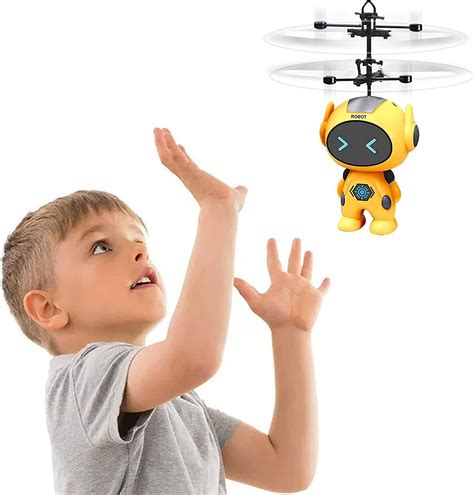 Flying Robot Toy Robot Aeroplane Infrared Induction Rc Flying Toy