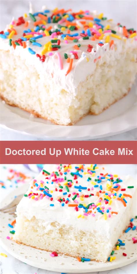 easy white cake mix aria art