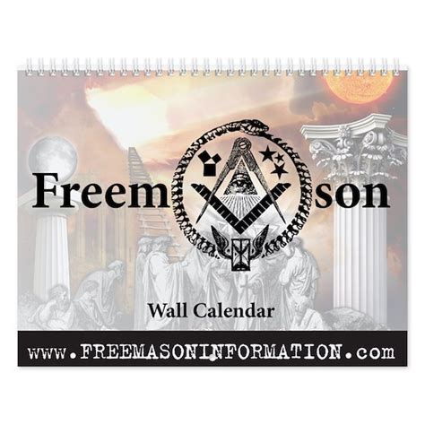 Masonic Wall Calendar By Masonic Traveler Gear For The Freemason