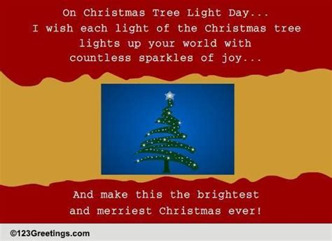 A Joyous Christmas Tree Light Day Free Christmas Tree Light Day