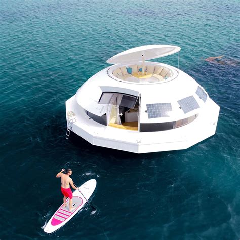 The Anthenea Is A Ufo Shaped Luxury Yacht Thats Powered By Solar Panels