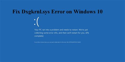 Top 7 Solutions To Fix Dxgkrnlsys Blue Screen Error On Windows 10