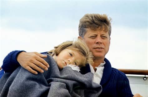 John F Kennedy With His Daughter Caroline Planet Waves Fm
