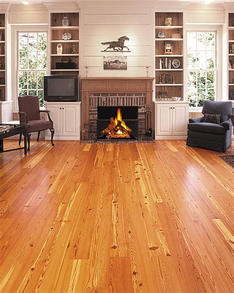Heart Pine Wide Plank Flooring Pine Wood Flooring Pine Floors Heart