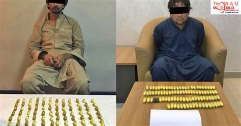 two drug mules caught in uae with 1300g of drugs in stomach