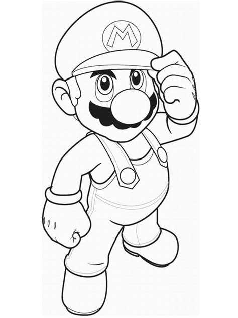Colouring Page Mario Coloringpageca