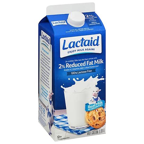 Lactaid California 2 Reduced Fat Milk 64 Oz Jewel Osco