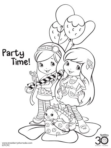 The main characters of the show are strawberry shortcake, lemon meringue, orange blossom, raspberry torte, plum pudding, blueberry muffin, and cherry jam. 12 Strawberry Shortcake Birthday Party Printable Coloring ...