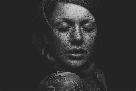 Dark Portraits Of Tattooed Models Dark Portrait Tattoo Models Dark