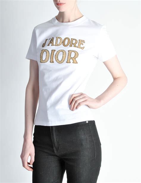 Christian Dior Vintage Jadore Dior White T Shirt From Amarcord
