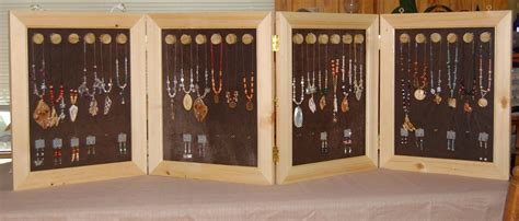 Pin by Kathy Gerard on jewelry display | Jewerly display cases, Diy display, Wood jewelry display