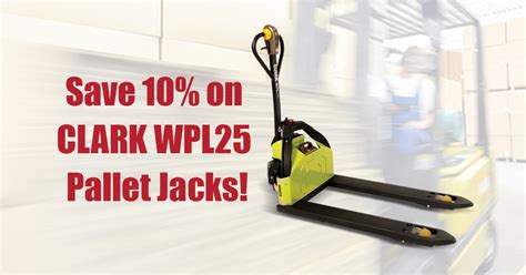 Save 10 On Clark Wpl25 Pallet Jacks Mid Atlantic Industrial Equipment