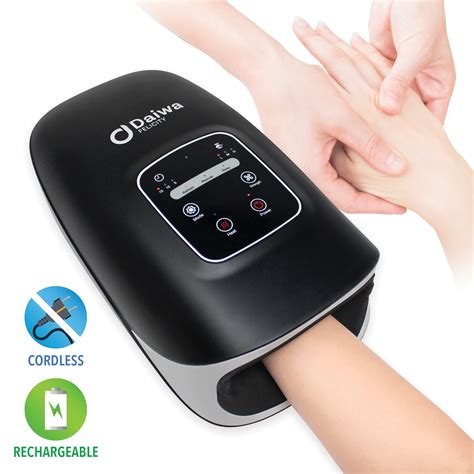Daiwa Felicity Hand Massager Machine Rechargeable Cordless Carpal Tunnel Compression Massager