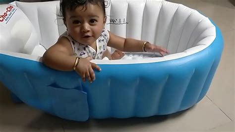 Ideal for a newborn, these infant bathtubs are smaller and fit inside or over a kitchen sink. Baby Bath Tub | 6 Month | Tub - YouTube