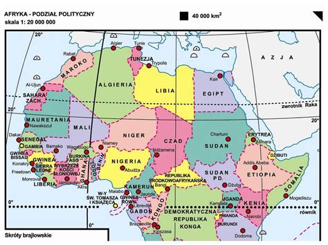 29 Afryka Podział Polityczny Map Geo