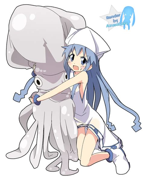Ika Musume And Squid Render By Azusacaky On Deviantart