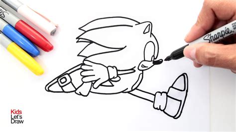 Cómo Dibujar A Sonic Corriendo Paso A Paso How To Draw Sonic The