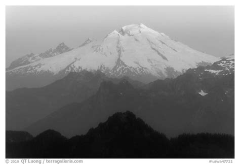 Black And White Picturephoto Mount Baker Sunrise Mount Baker
