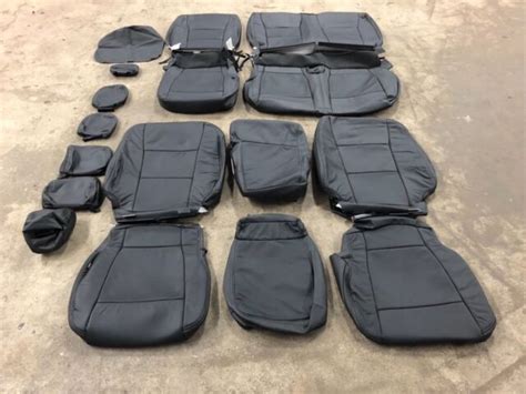 2019 Ford F250 Xlt Super Crew Katzkin Leather Seat Cover Kit Factory Match Black For Sale Online