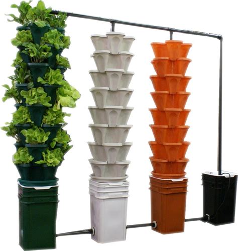 This is basically a closed loop system. Amazon.com: Large 5 Tier Vertical Garden Tower - 5 Black ...