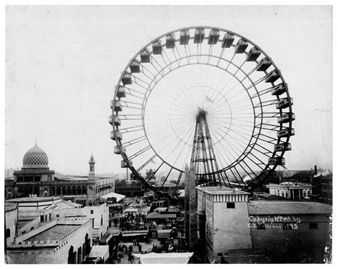 Wall Art 24 X 36 Ferris Wheel 1893 Nthe Original Ferris Wheel Designed And Constructed By George