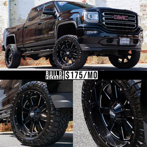 Lifted 2018 Gmc Sierra 1500 With 22×10 Moto Mo962 Wheels And 7 Inch